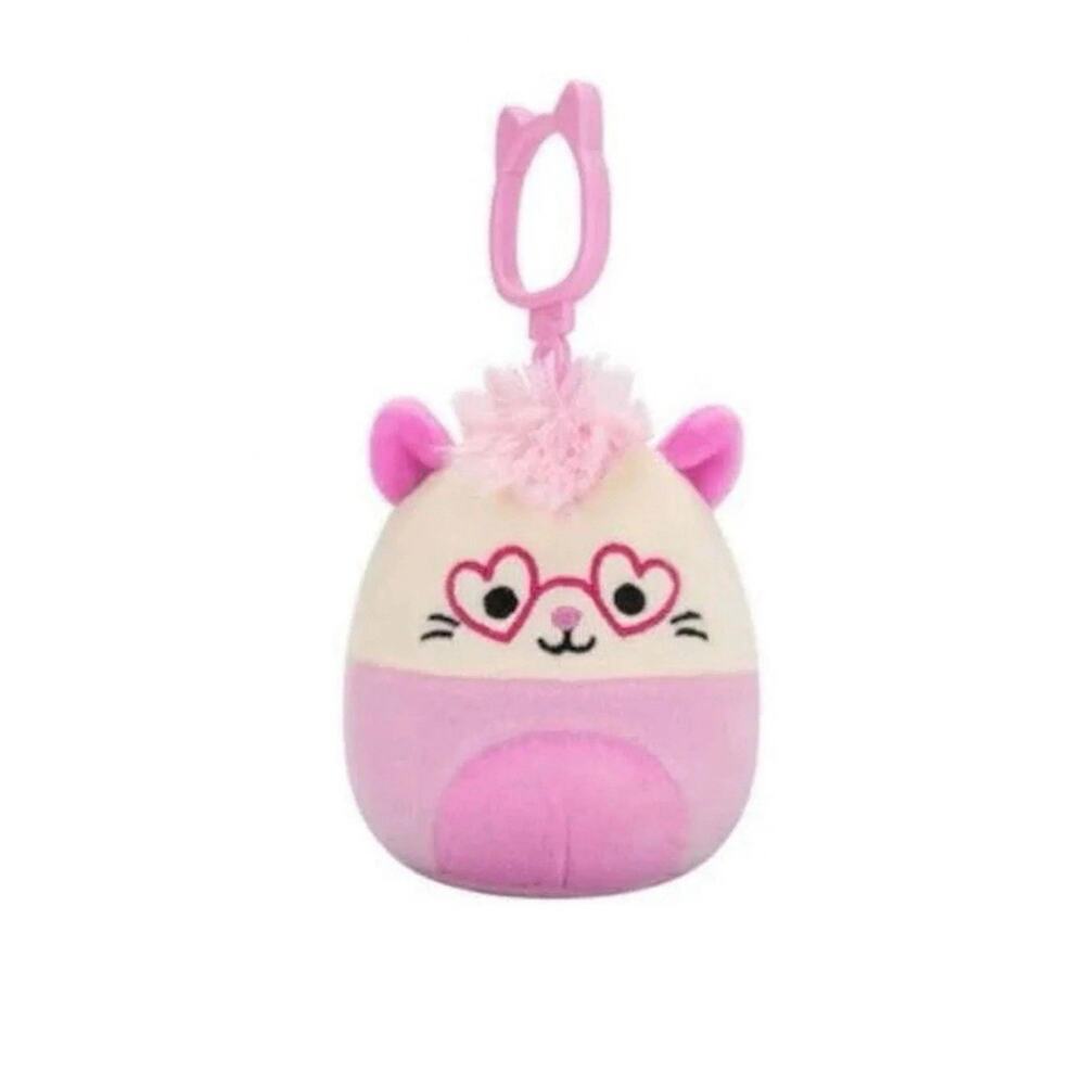 New! 3.5" Squishmallows CHAMBLESS the Opossum Valentine's Day Plush Clip Toy
